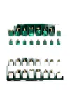 L'objet Gold-tone Patterned Chess Set In Green