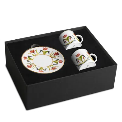 L'objet Grand Tour Espresso Cup And Saucer, Set Of 2 In Multi