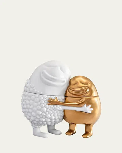 L'objet Haas Happy Huggers Box In White/gold