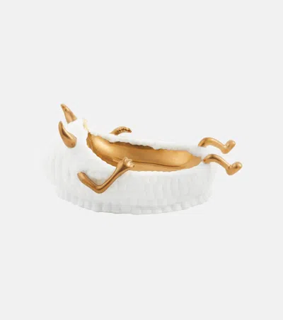 L'objet X Haas Brothers White Lazy Susan Bowl