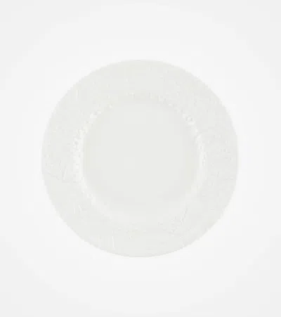 L'objet Haas Mojave Embossed Porcelain Dessert Plate In White