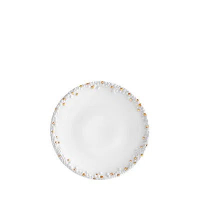 L'objet Haas Mojave Dessert Plate With Gold Accents In White/gold