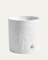 L'objet Haas Mojave Palm Candle In White/gold