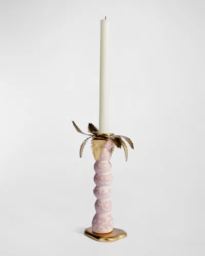 L'objet Haas Mojave Palm Candlestick - Small In Pink