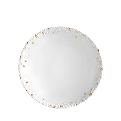 L'objet Haas Mojave Soup Plate With Gold Accents In White/gold