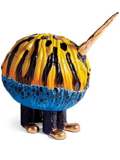 L'objet Haas Poison Dart Frog Monster Porcelain Vessel In Yellow
