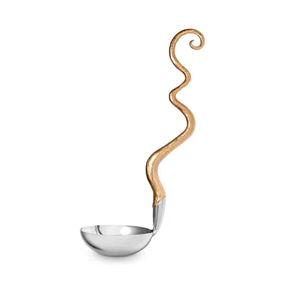 L'objet Twisted Horn Ladle In Antique Gold