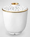 L'objet Han 24k Gold-plated Green Teacup With Lid, 7 Oz.