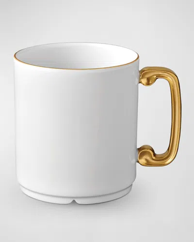 L'objet Han 24k Gold-plated Mug, 12 Oz. In White