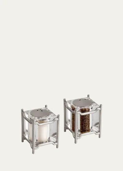L'OBJET HAN PLATINUM SALT & PEPPER SHAKERS, SET OF 2