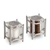 L'objet Han Platinum Salt & Pepper Shakers, Set Of 2 In Platinum