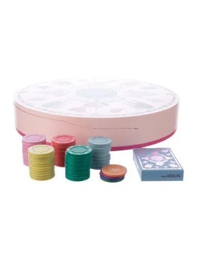 Pre-owned L'objet Hass Brothers Poker Set In Pink