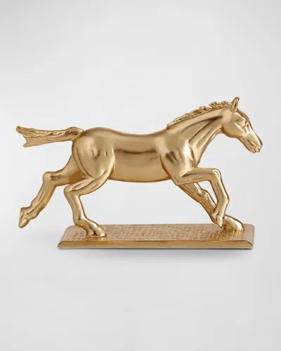 L'objet Horse 24k Gold-plated Cutlery Rests, Set Of 6