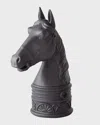 L'objet Han White Horse Bookend In Black