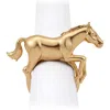 L'objet Goldplated Horse Napkin Ring In Gold