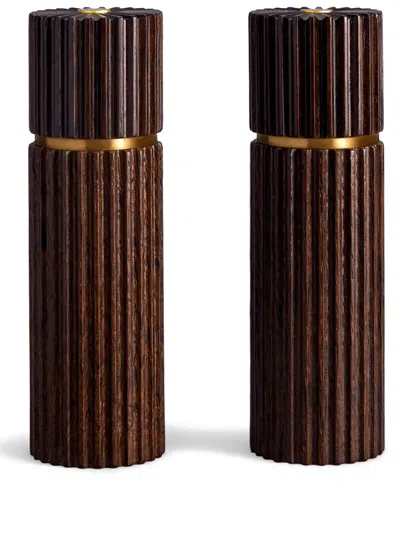L'OBJET IONIC WOOD SALT AND PEPPER MILL