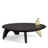 L'objet Kelly Behun Leaf Flat Platter On Stand In Black