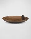 L'objet Kelly Behun Leaf Smoked Oak Oval Bowl