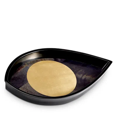L'objet Kelly Behun Wide Eye Tray In Black/gold
