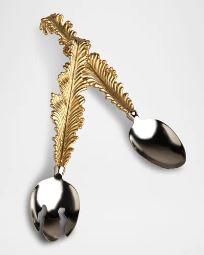 L'objet Lamina 2-piece Serving Set In Silver/gold