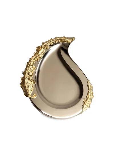 L'objet Lamina Gold-plated Oval Platter