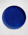 L'objet Lapis Fine-porcelain Canape Plates Set Of Four Blue In Lapis