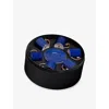L'objet Lapis Fine-porcelain Espresso Cup And Saucer Set 4oz Blue In Blue