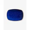 L'objet Lapis Small Fine-porcelain Rectangular Tray 13cm X 18cm Blue In Blue