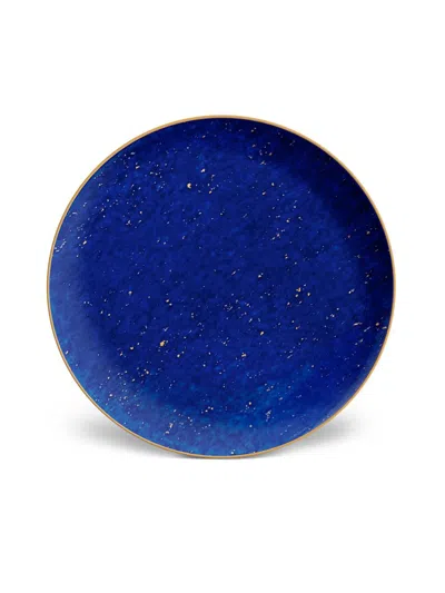 L'objet Lapis-look Limoges Porcelain & 24k Gold Dessert Plate
