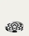 L'objet White Damier Porcelain Platter