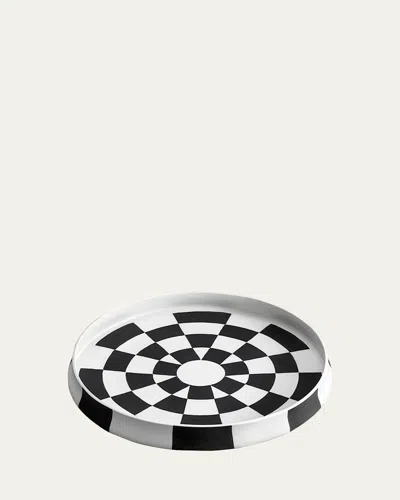 L'OBJET LARGE DAMIER ROUND PLATTER