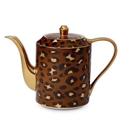 L'objet Leopard Teapot In Brown