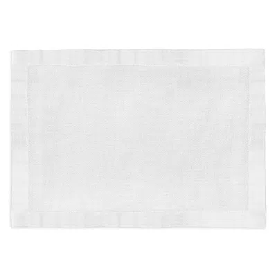 L'objet Linen Sateen Placemat 14 X 20, Set Of 4 In White