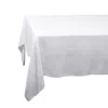 L'objet Linen Sateen Tablecloth, 90 X 70 In White