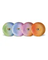 L'objet Lito Set Of 4 Plates In Multi