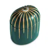 L'objet Lobjet Lito Bold Eye 24k-gold Porcelain Scented Candle In Green