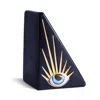 L'objet Dark Blue Lito Bookend In Blue