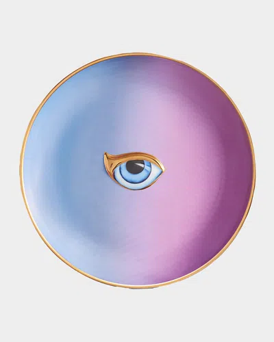 L'objet Lito-eye Canape Plate In Blue/purple