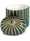 L'objet Lobjet Lito Bold Eye 24k-gold Porcelain Scented Candle In Green