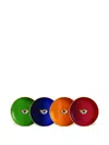 L'objet X Lito Plates, Set Of 4 In Multi