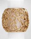 L'objet Lorel Napkin Rings Jewels, Set Of 4 In Gold
