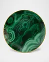 L'objet Set Of Four Malachite Canape Plates
