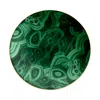 L'objet Malachite 24k Gold & Porcelain Charger & Cake Plate In Green