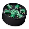 L'objet Malachite Espresso Cup And Saucer, 4 Oz. In Green