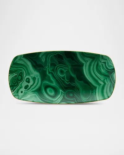 L'OBJET MALACHITE RECTANGULAR TRAY