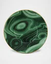 L'objet Malachite Tea Saucer In Green/gold