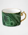 L'objet Malachite Teacup, 8 Oz. In Green/gold