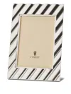 L'objet Maxime Striped Photo Frame (10cm X 15cm) In Black