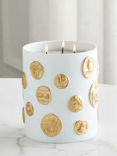 L'objet Medaille 3-wick Candle In White