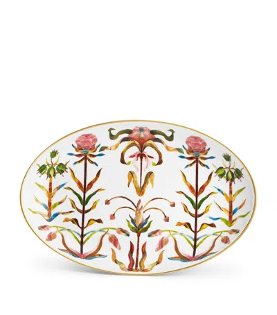 L'objet Medium Porcelain Grand Tour Oval Platter In Multi